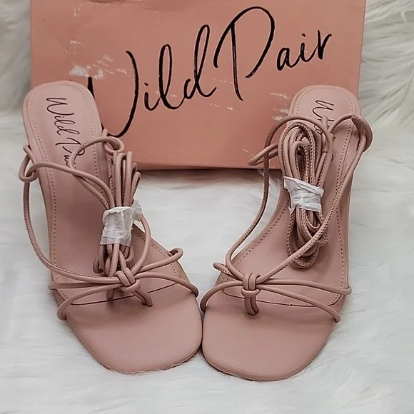 WILD PAIR Santeago Ankle-Tie Dress Sandals, Created for Macy's - Picture 5 of 7